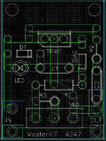 Мастер Кит Регулятор мощности для бытового применения: набор для сборки NF247 и готовый блок BM247  мастер кит, регулятор мощности переменного тока, NF247, 2500 Вт, 220 В, печатная плата